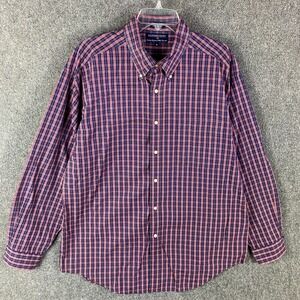 Hathaway Sport Button Down Shirt Men's XL Pinpoint Oxford‎ 100% Cotton